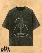 Minimal Guitar Music Cotton T-Shirt Billien LLC 