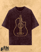 Minimal Guitar Music Cotton T-Shirt Billien LLC 