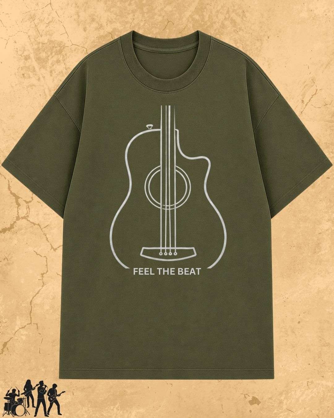 Minimal Guitar Music Cotton T-Shirt Billien LLC 