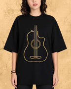 Minimal Guitar Music Cotton T-Shirt Billien LLC 