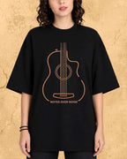 Minimal Guitar Music Cotton T-Shirt Billien LLC 