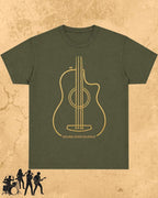 Minimal Guitar Music Cotton T-Shirt Billien LLC 