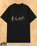 Minimal Music Vibe Cotton Tshirt Swiftsoul 