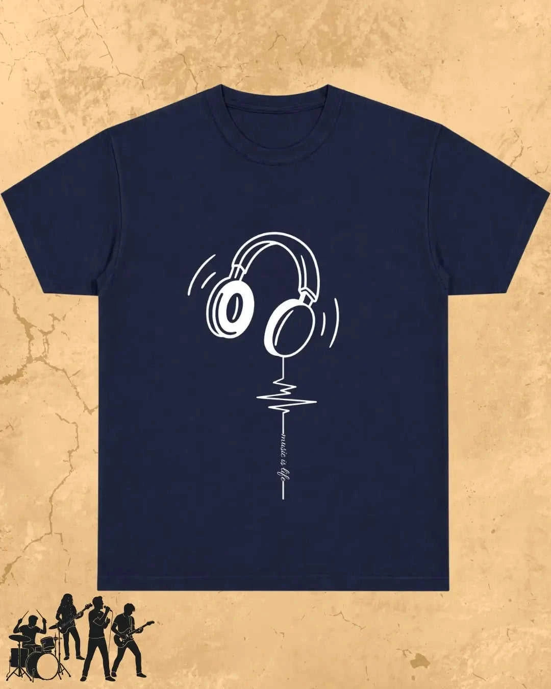 Minimal Music Vibe Cotton Tshirt Swiftsoul