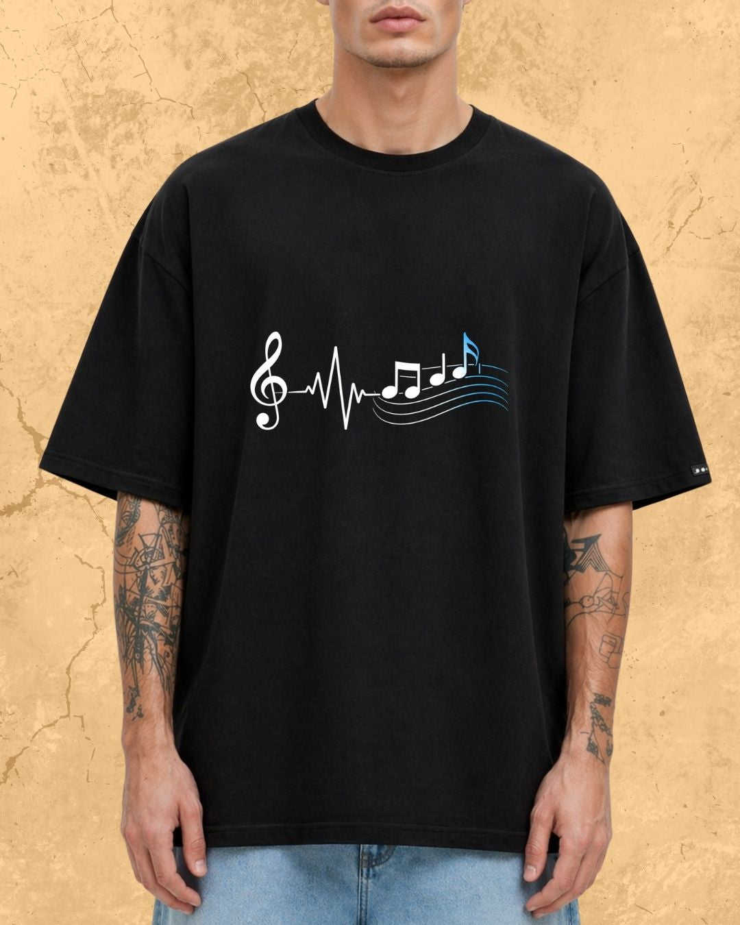Minimal Music Vibe Cotton Tshirt Swiftsoul 