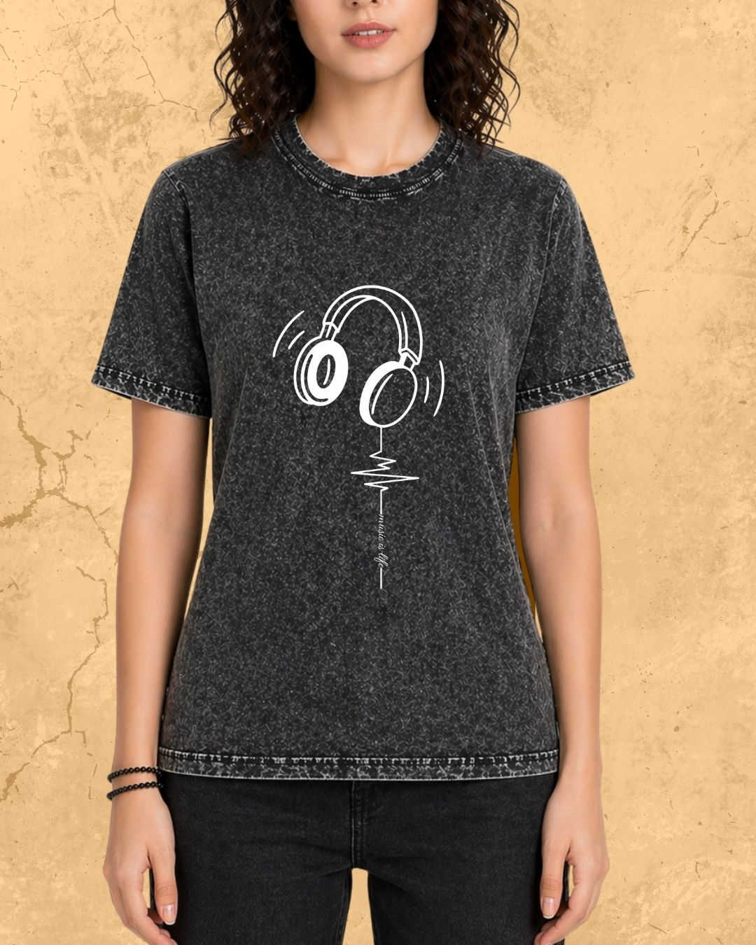 Minimal Music Vibe Cotton Tshirt Swiftsoul 