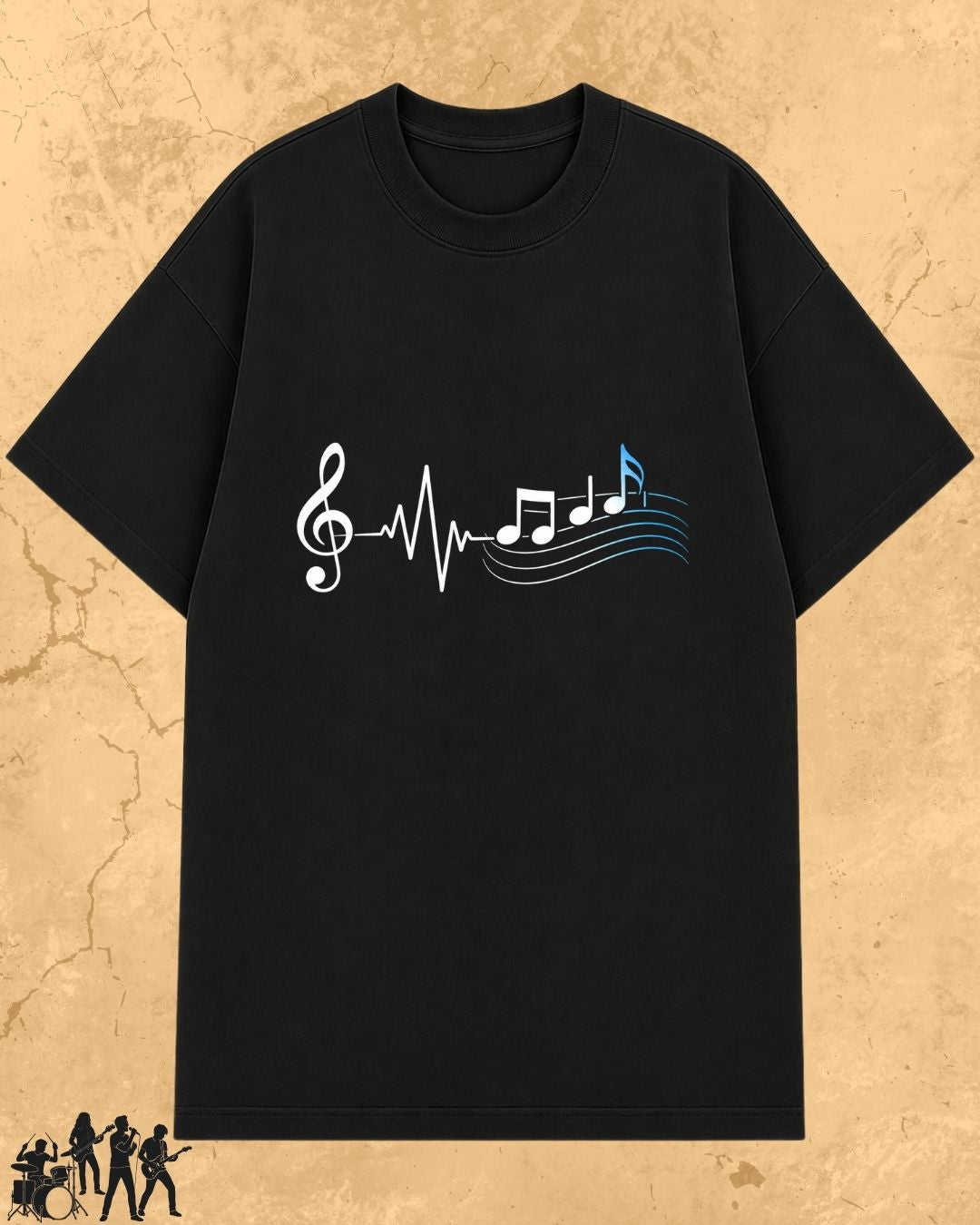 Minimal Music Vibe Cotton Tshirt Swiftsoul 