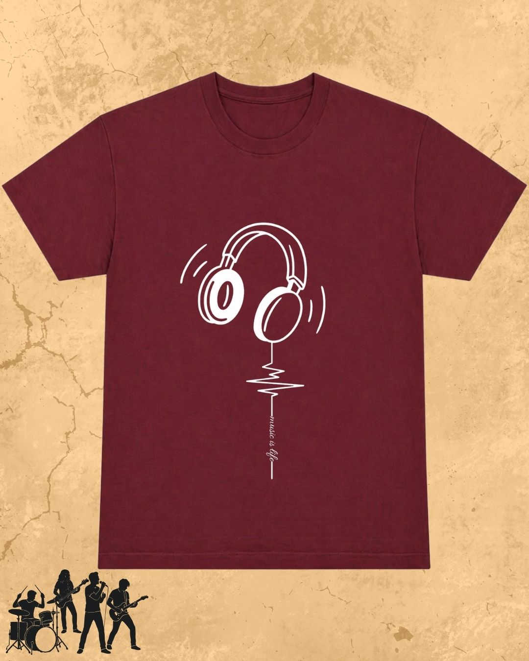 Minimal Music Vibe Cotton Tshirt Swiftsoul 