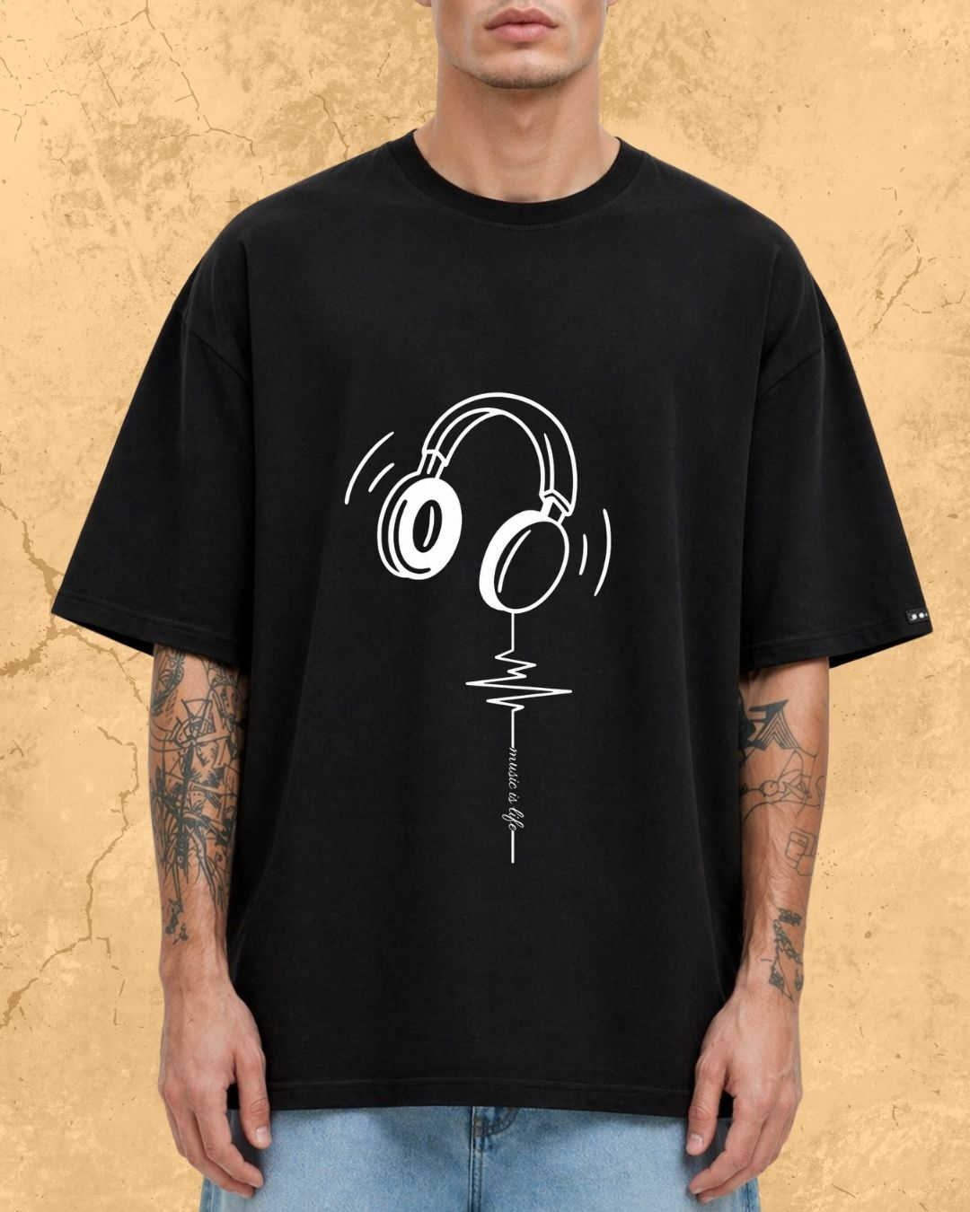 Minimal Music Vibe Cotton Tshirt Swiftsoul 