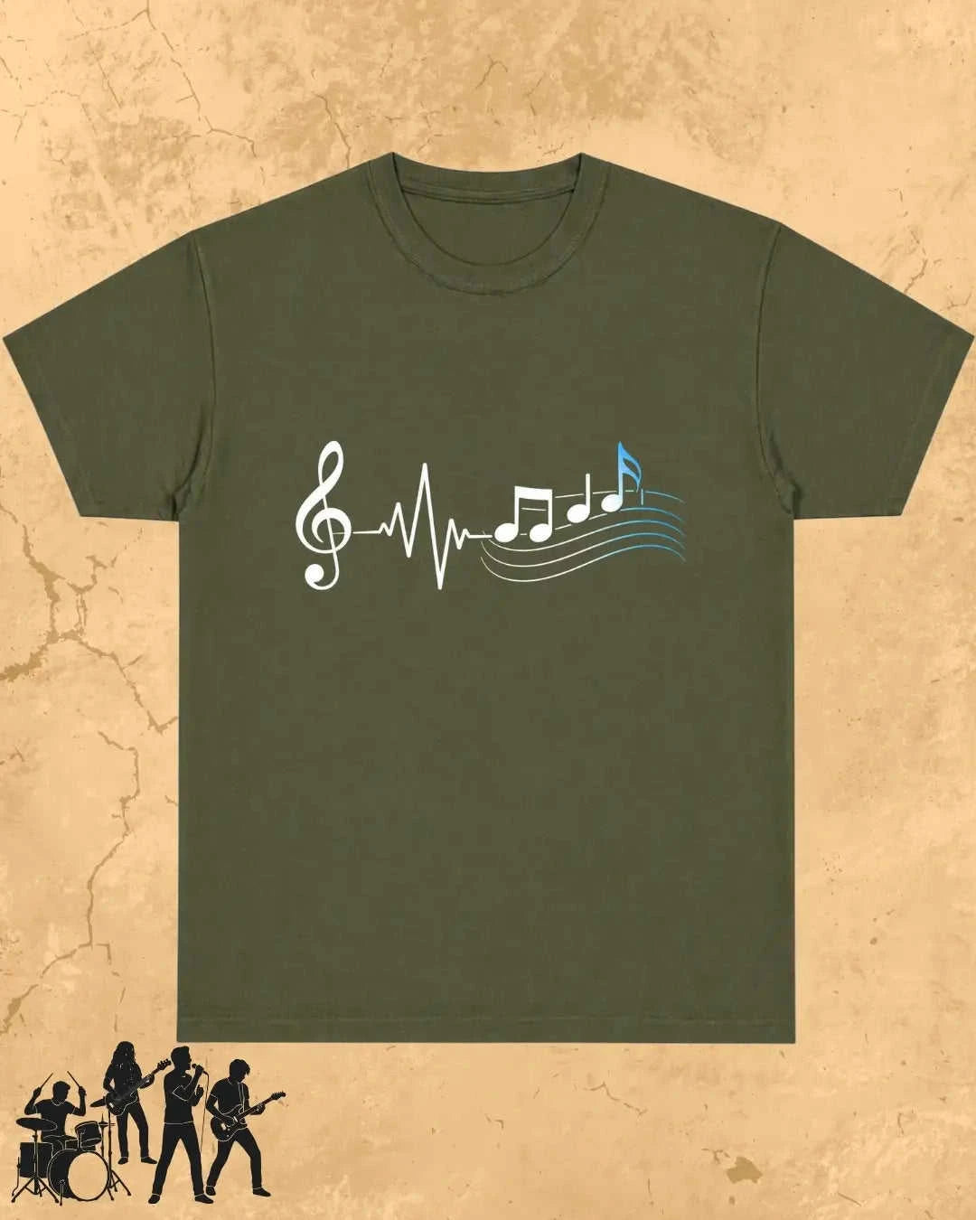 Minimal Music Vibe Cotton Tshirt Swiftsoul