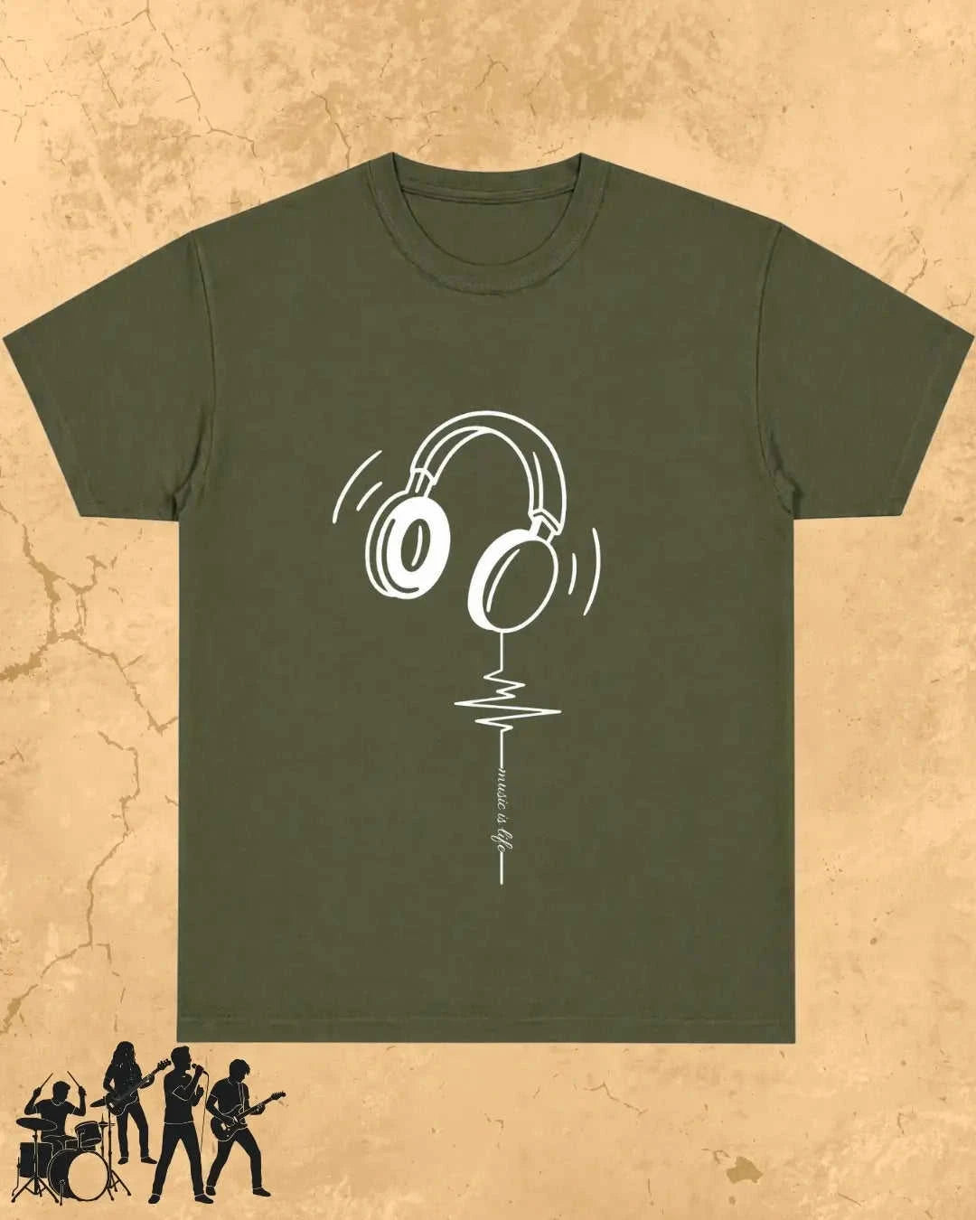 Minimal Music Vibe Cotton Tshirt Swiftsoul
