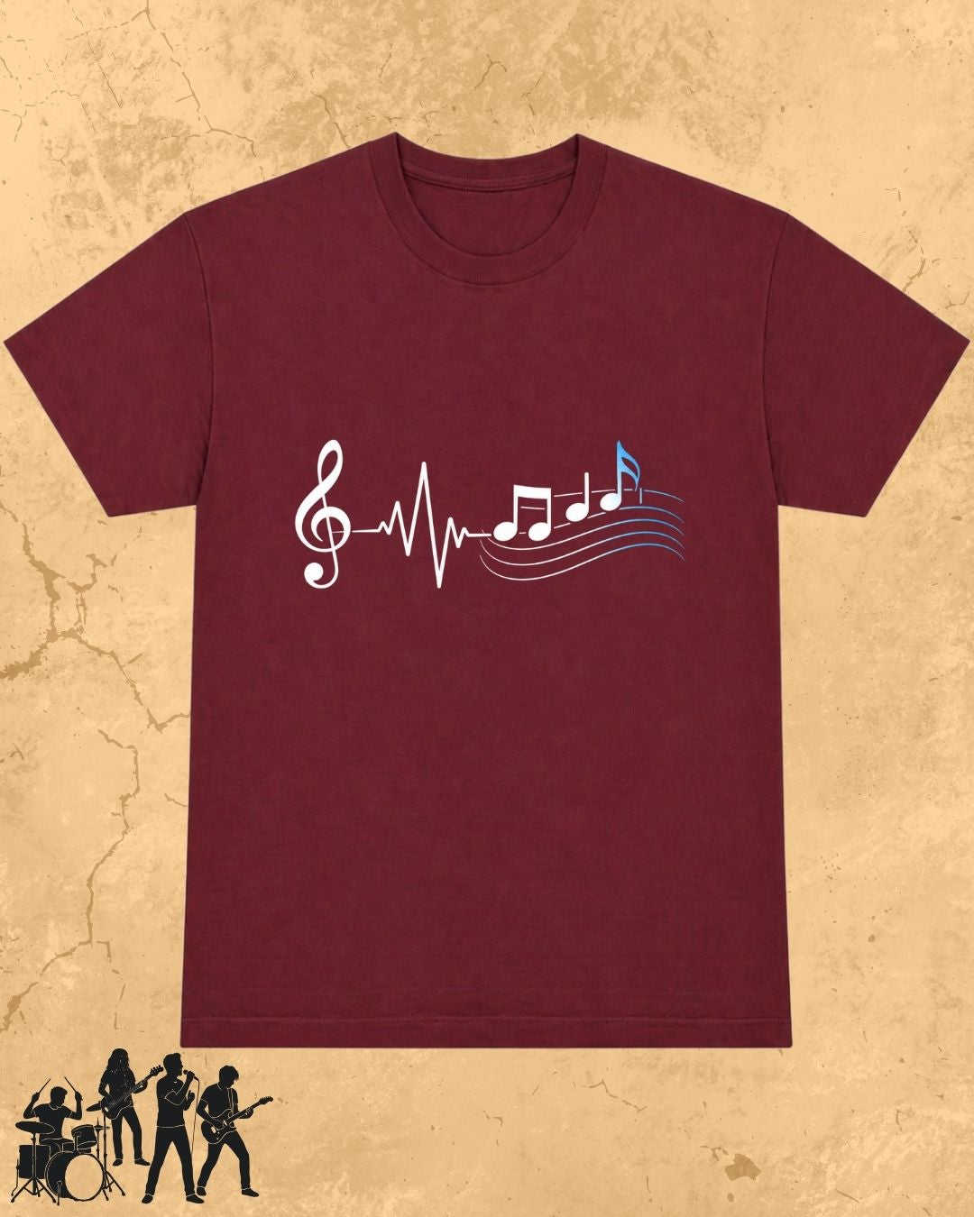 Minimal Music Vibe Cotton Tshirt Swiftsoul 