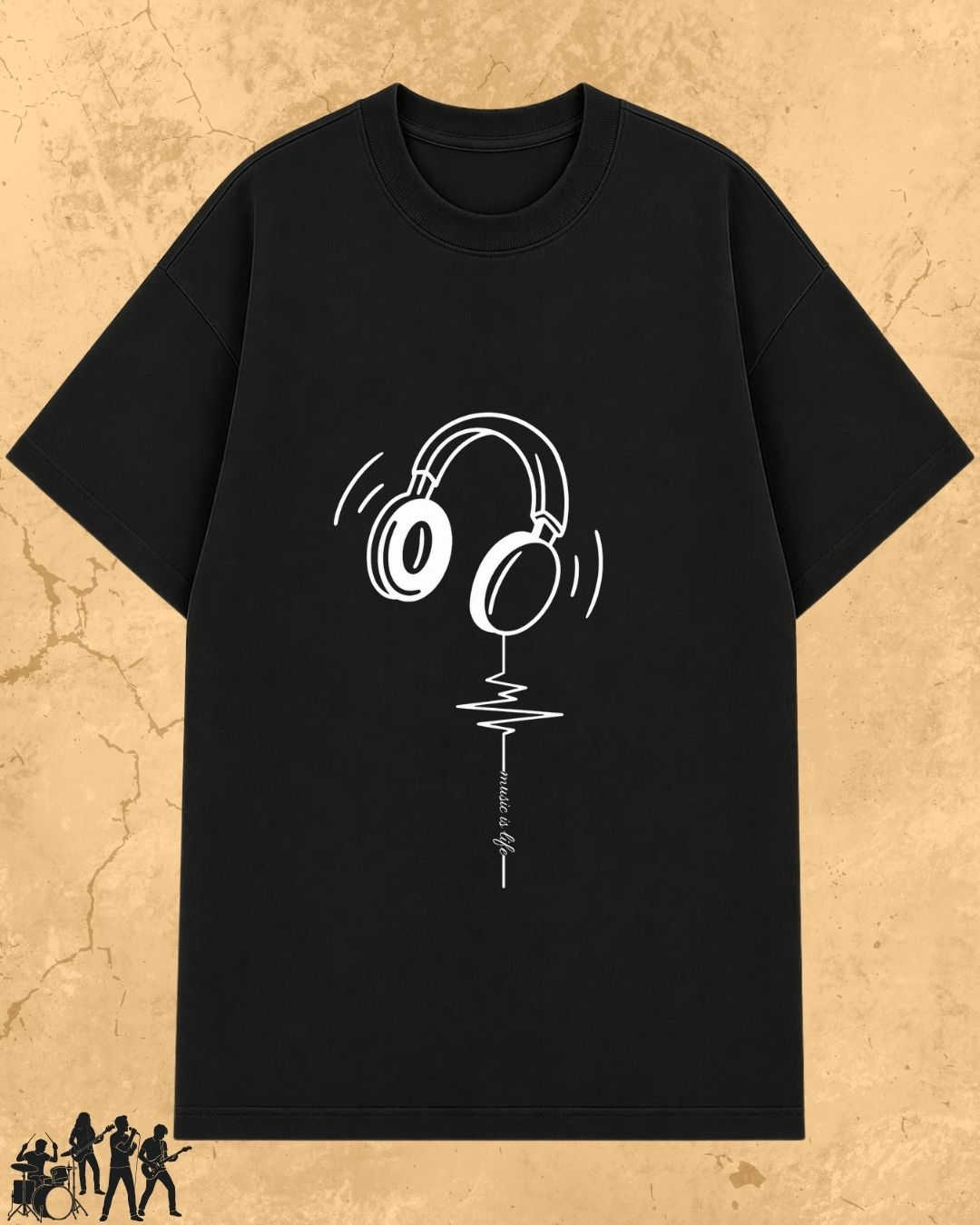 Minimal Music Vibe Cotton Tshirt Swiftsoul 