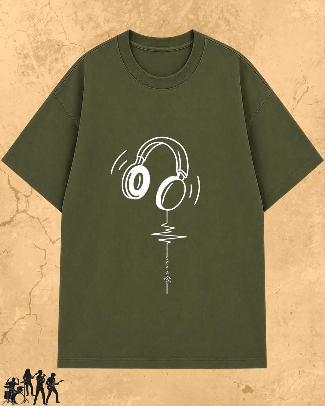 Minimal Music Vibe Cotton Tshirt Swiftsoul 