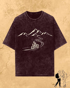 Minimalist Wanderline Travel Cotton Tshirt Billien LLC 
