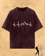 Minimalist Wanderline Travel Cotton Tshirt Billien LLC 