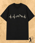 Minimalist Wanderline Travel Cotton Tshirt Billien LLC 