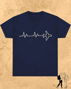 Minimalist Wanderline Travel Cotton Tshirt Swiftsoul