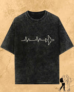 Minimalist Wanderline Travel Cotton Tshirt Swiftsoul 