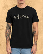 Minimalist Wanderline Travel Cotton Tshirt Swiftsoul