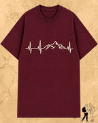 Minimalist Wanderline Travel Cotton Tshirt Swiftsoul 