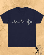 Minimalist Wanderline Travel Cotton Tshirt Swiftsoul 