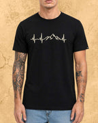 Minimalist Wanderline Travel Cotton Tshirt Swiftsoul 