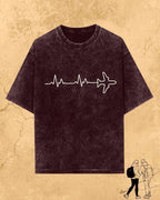 Minimalist Wanderline Travel Cotton Tshirt Swiftsoul 