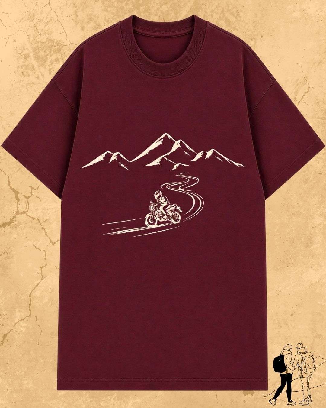 Minimalist Wanderline Travel Cotton Tshirt Swiftsoul 