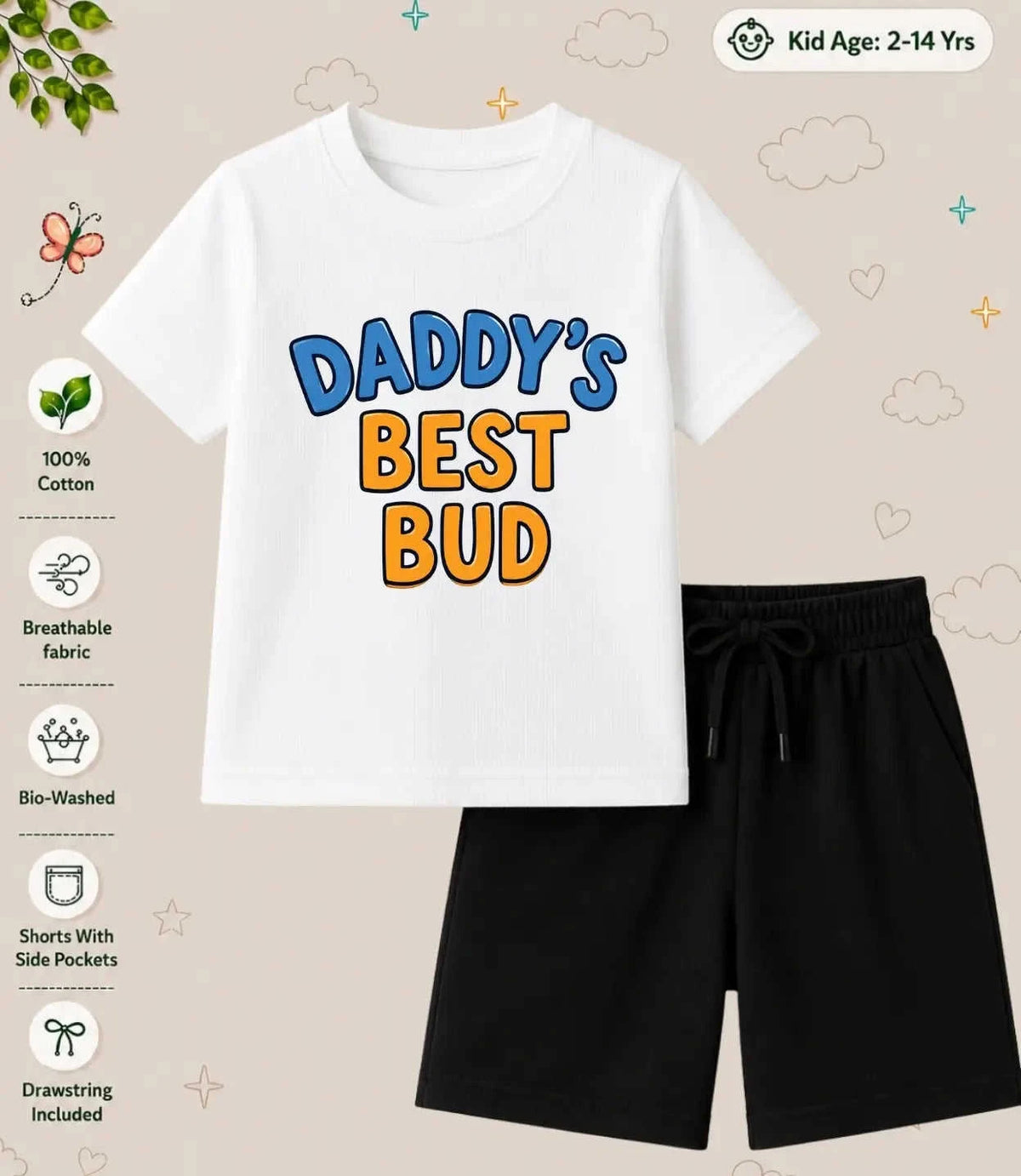 Mom - Dad Blessing Kid Co-ord Set Swiftsoul