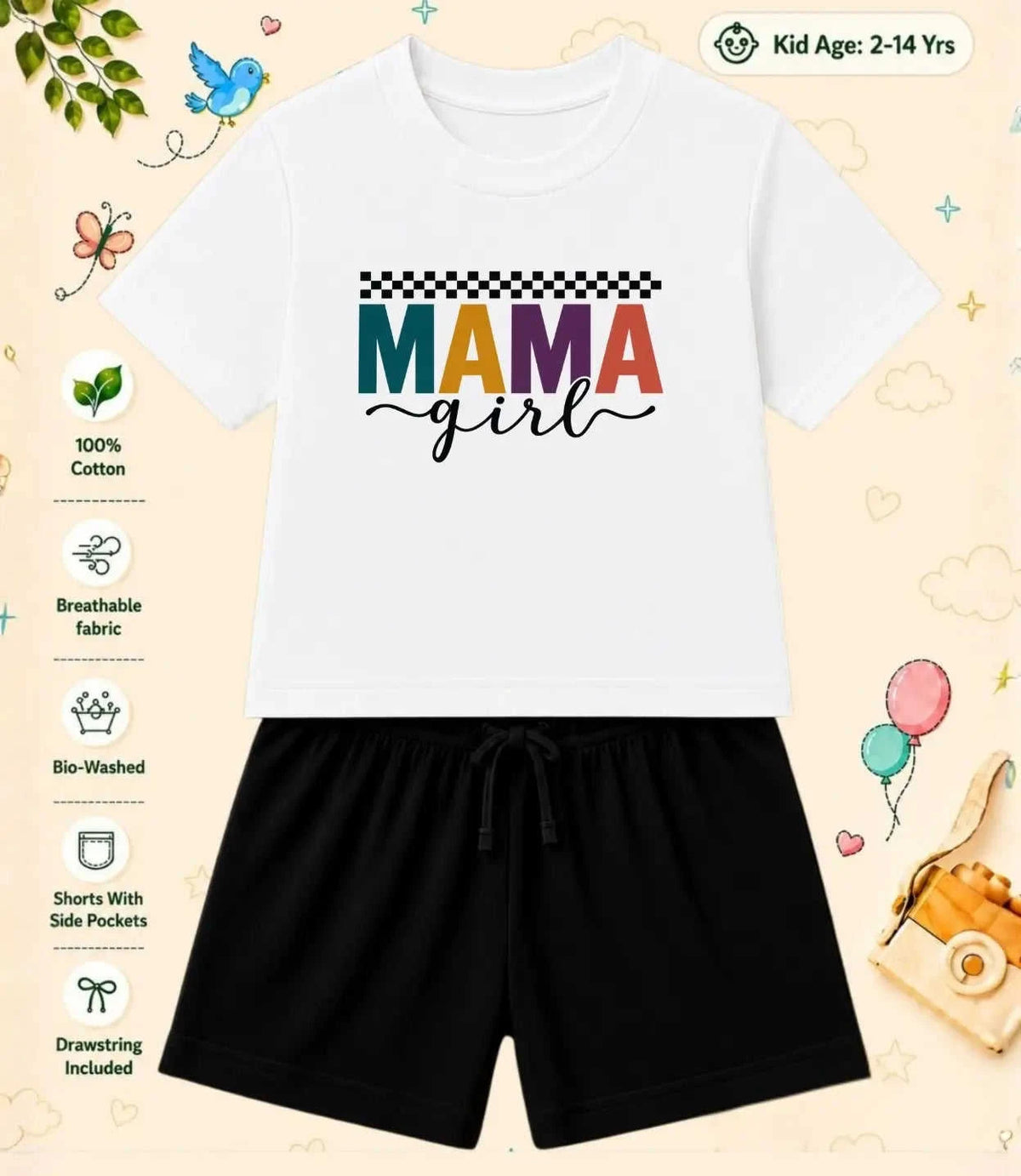 Mom - Dad Blessing Kid Co-ord Set Swiftsoul