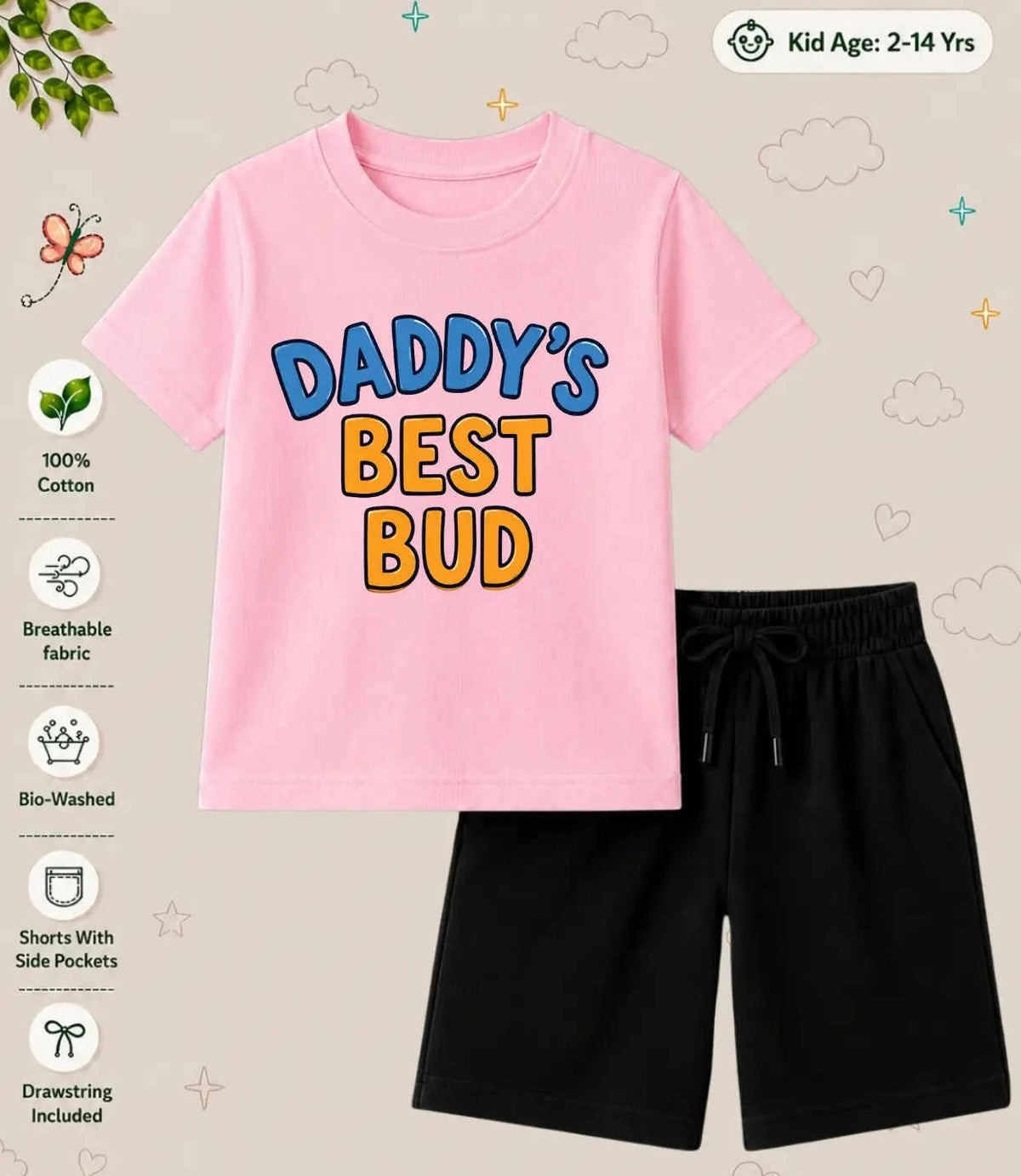 Mom - Dad Blessing Kid Co-ord Set Swiftsoul