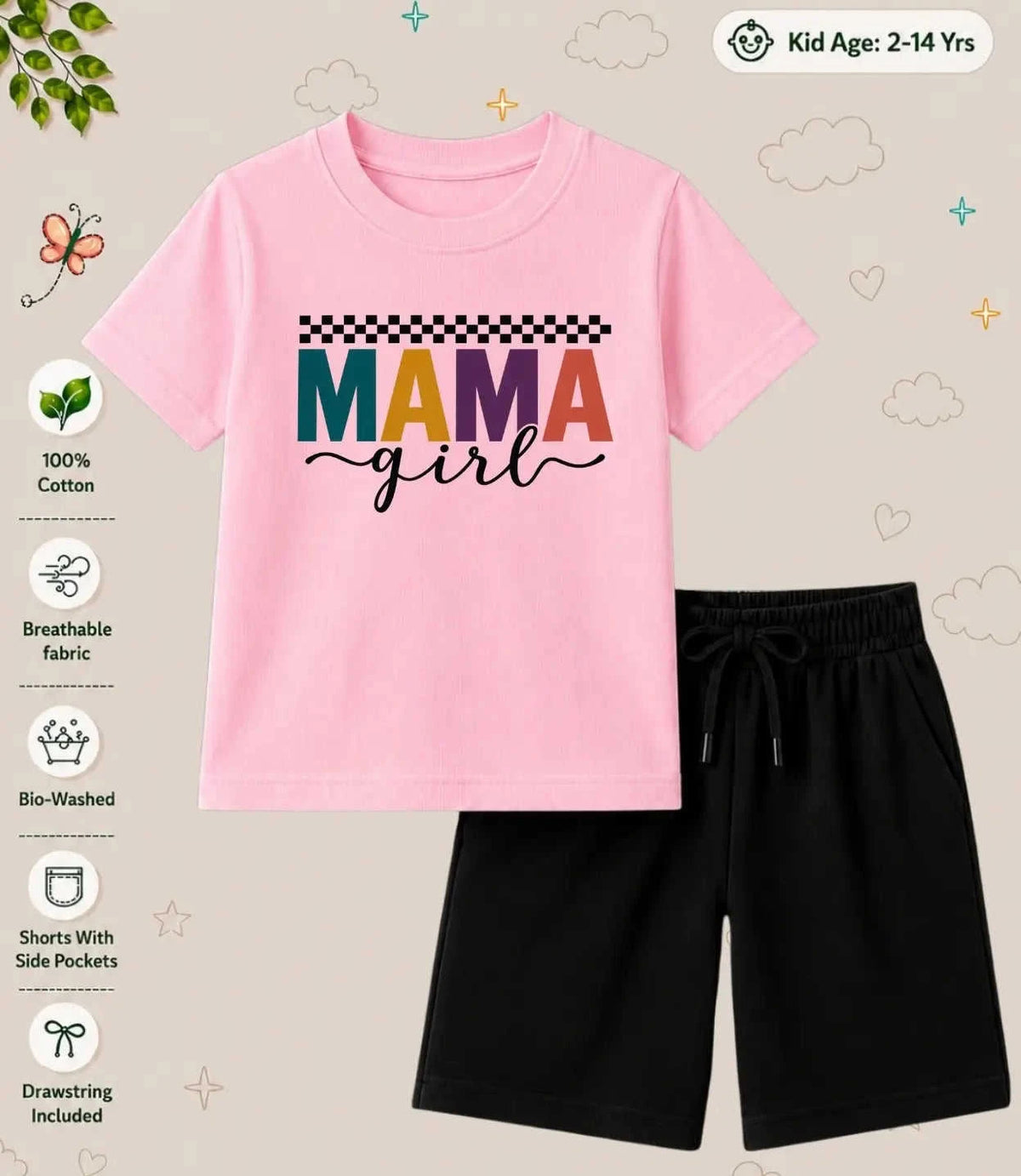 Mom - Dad Blessing Kid Co-ord Set Swiftsoul