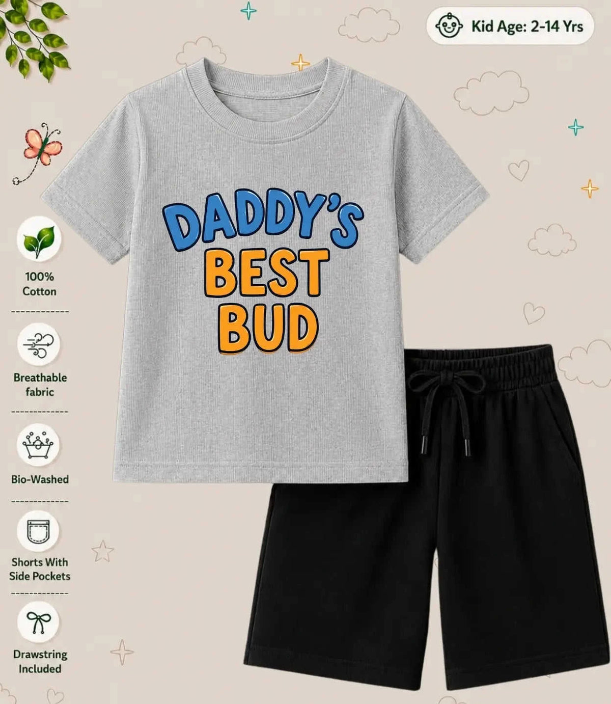 Mom - Dad Blessing Kid Co-ord Set Swiftsoul