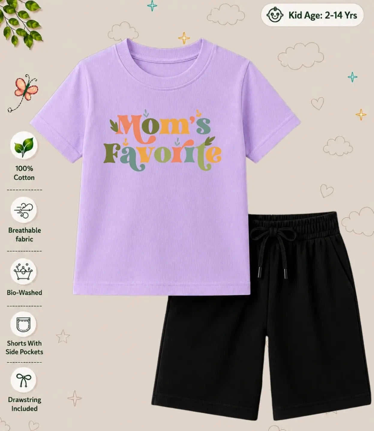 Mom - Dad Blessing Kid Co-ord Set Swiftsoul