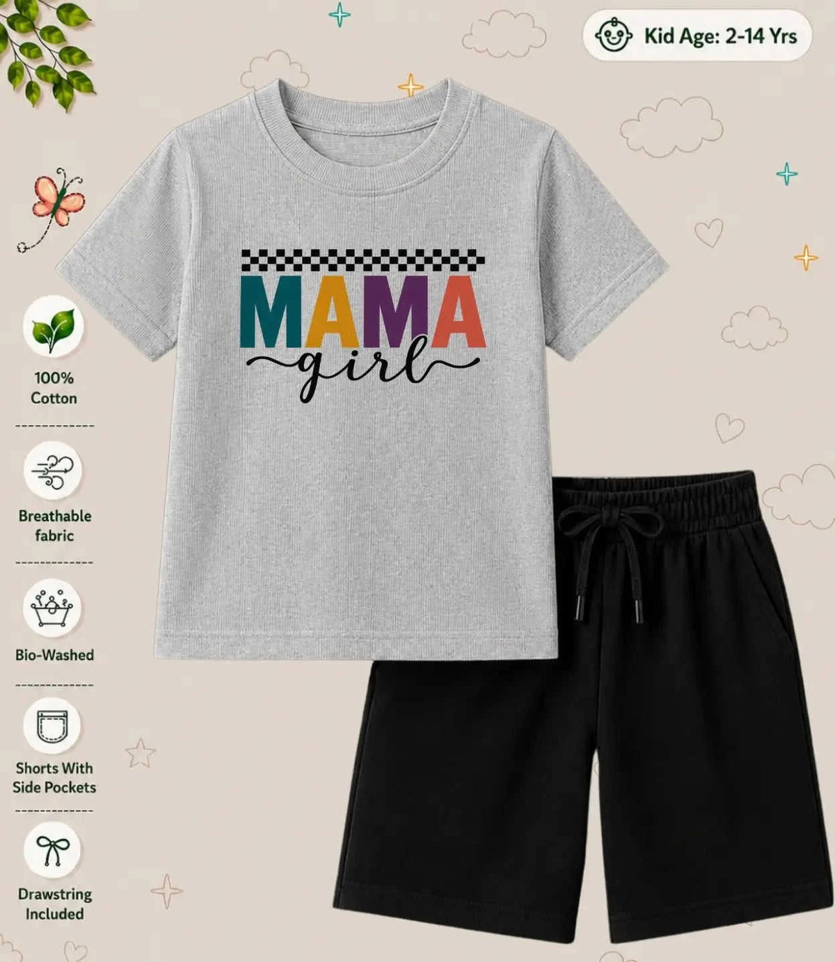 Mom - Dad Blessing Kid Co-ord Set Swiftsoul