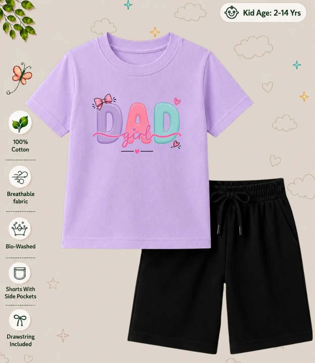Mom - Dad Blessing Kid Co-ord Set Swiftsoul