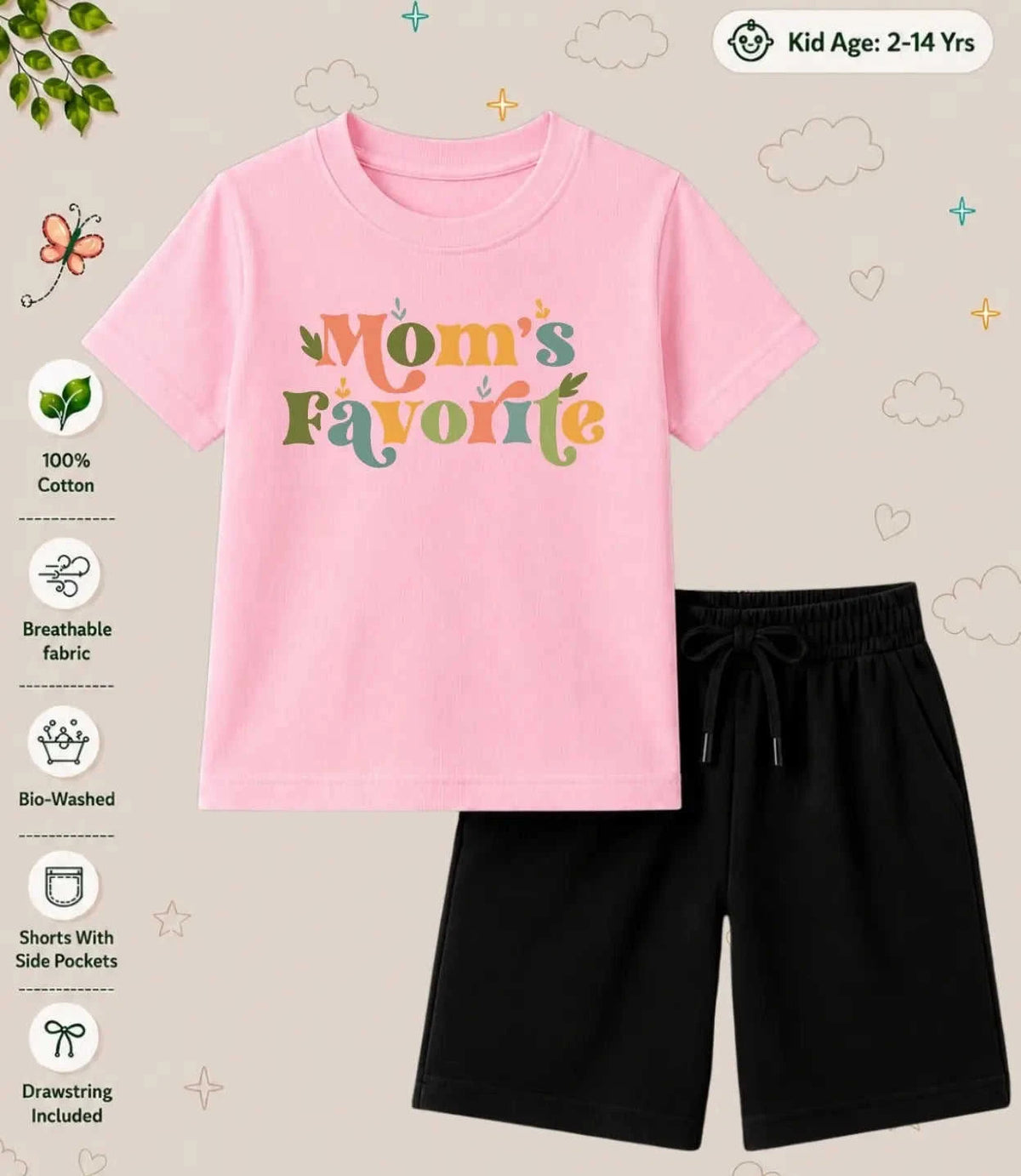 Mom - Dad Blessing Kid Co-ord Set Swiftsoul