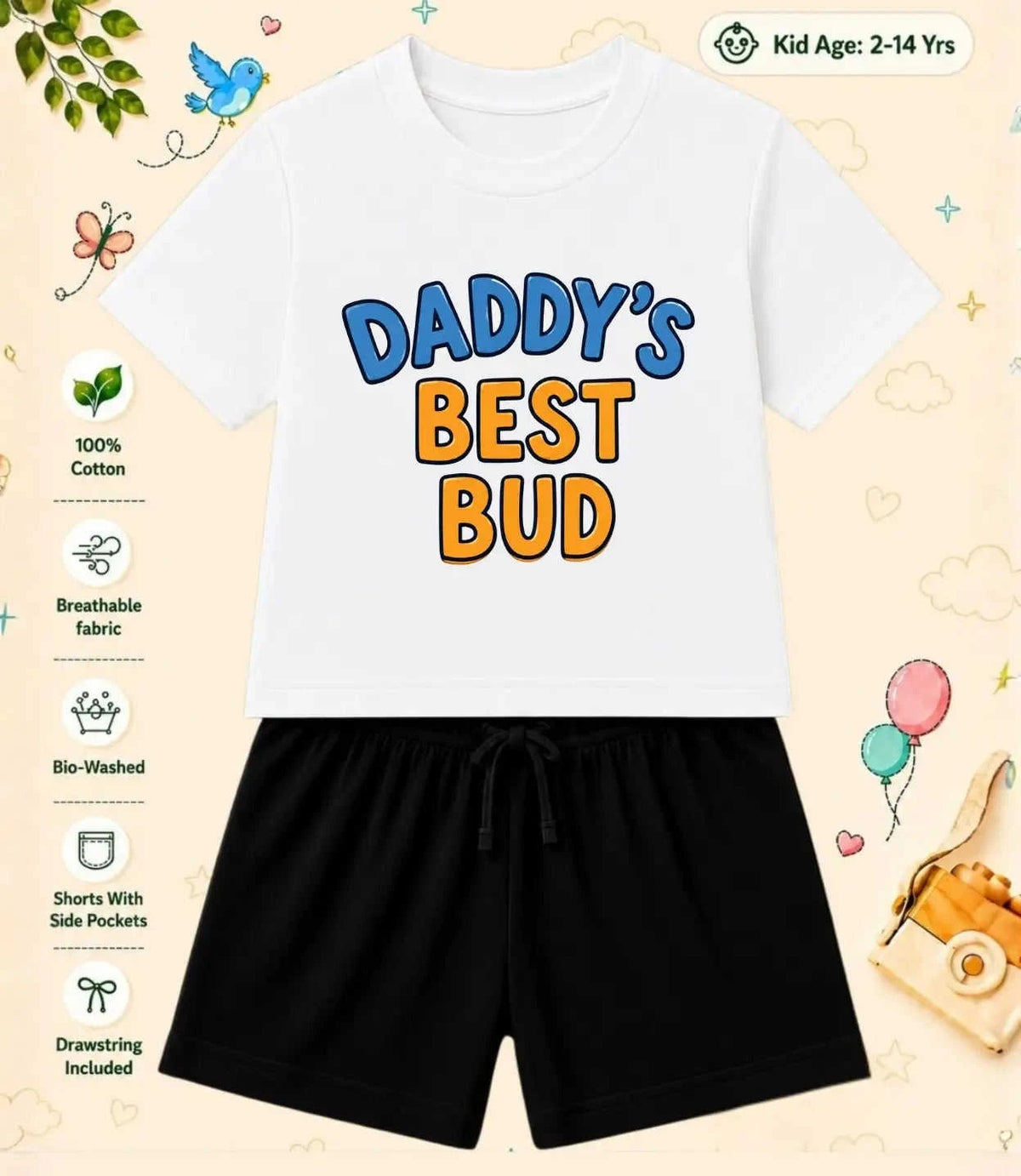 Mom - Dad Blessing Kid Co-ord Set Swiftsoul