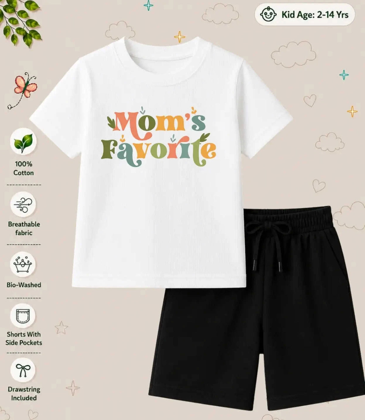 Mom - Dad Blessing Kid Co-ord Set Swiftsoul
