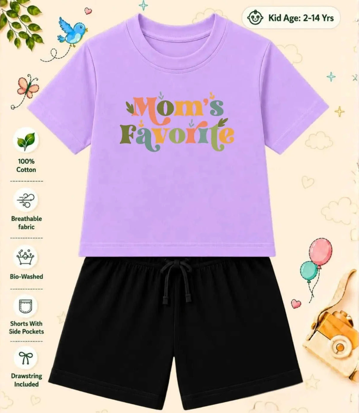 Mom - Dad Blessing Kid Co-ord Set Swiftsoul