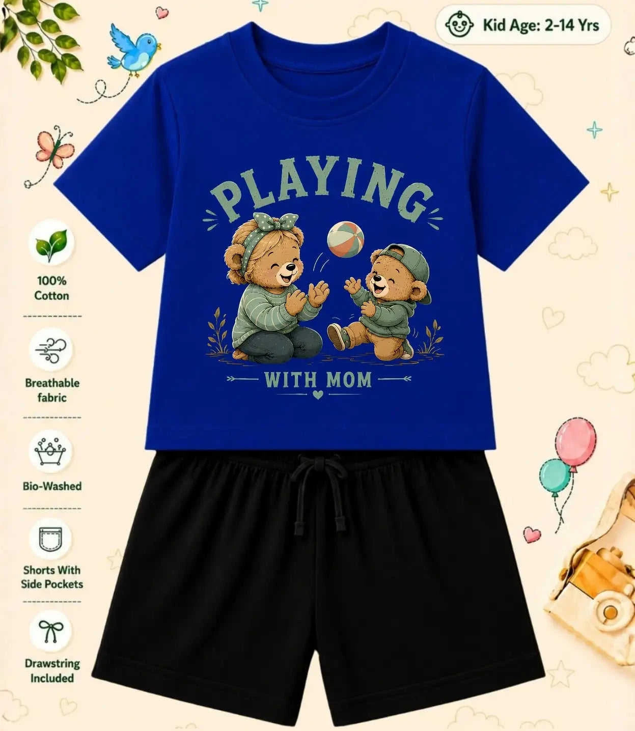 Mom - Dad Encouraging Kid Co-ord Set Swiftsoul