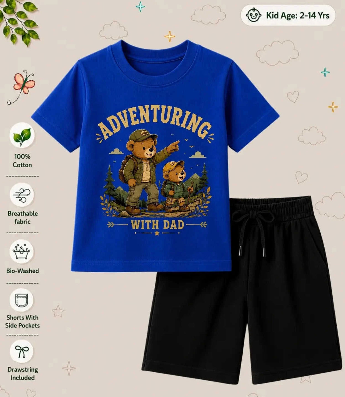 Mom - Dad Encouraging Kid Co-ord Set Swiftsoul