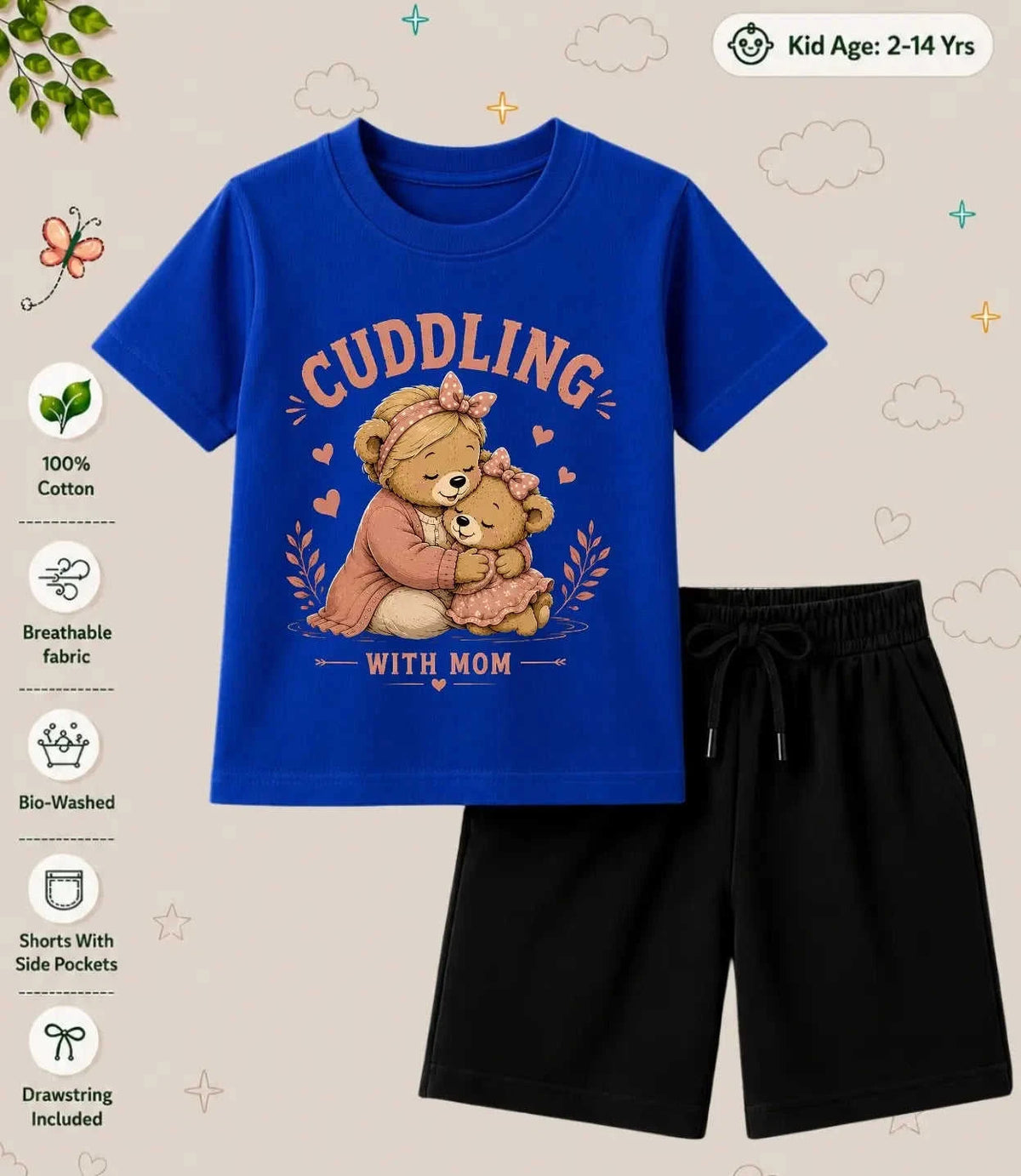 Mom - Dad Encouraging Kid Co-ord Set Swiftsoul