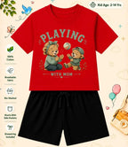 Mom - Dad Encouraging Kid Co-ord Set Swiftsoul