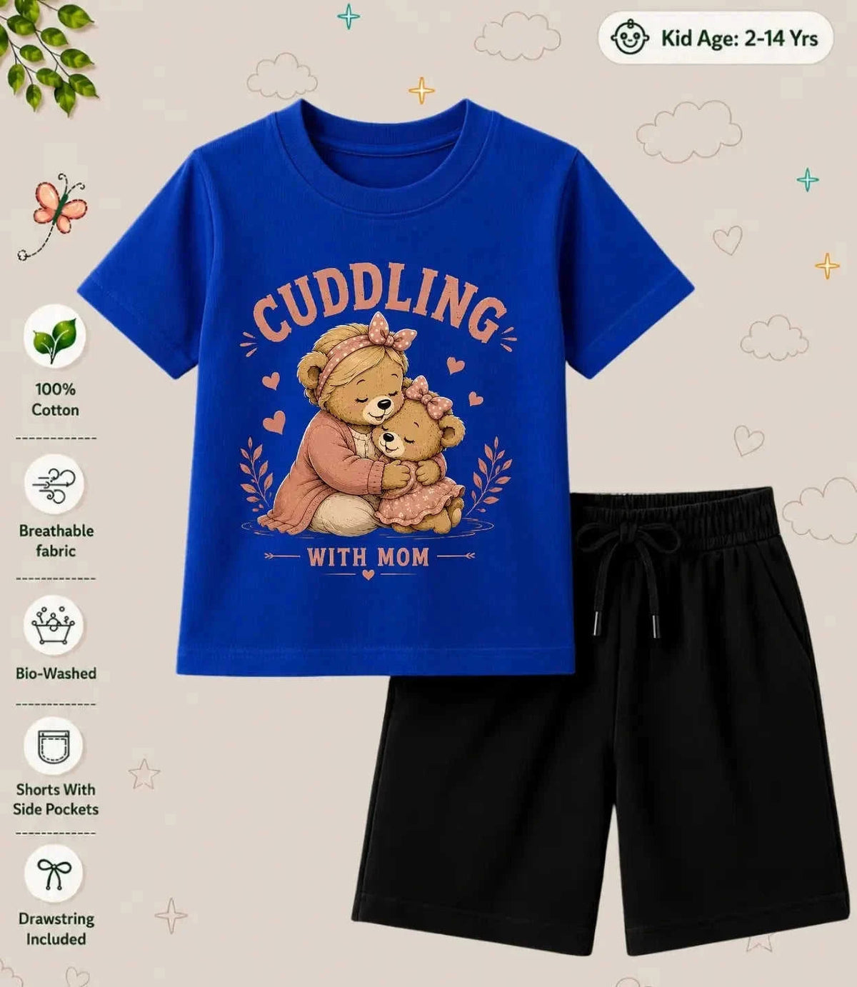 Mom - Dad Encouraging Kid Co-ord Set Swiftsoul