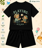 Mom - Dad Encouraging Kid Co-ord Set Swiftsoul