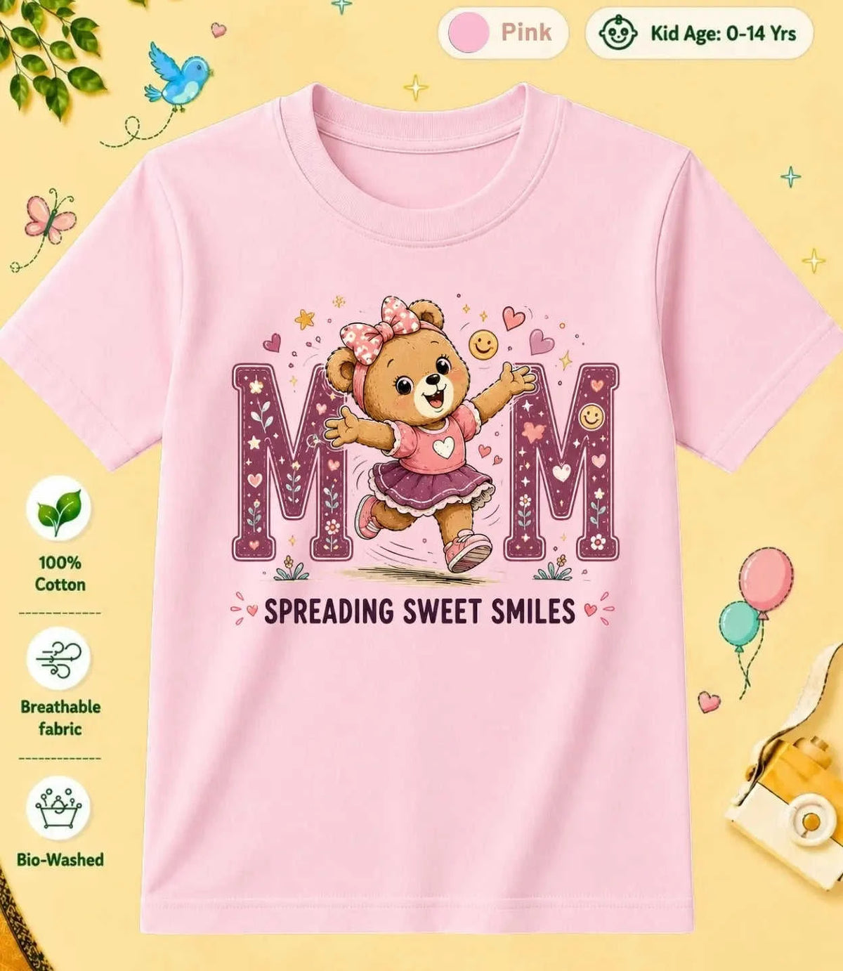 Mom & Dad's Favorite kids Cotton Tee Swiftsoul