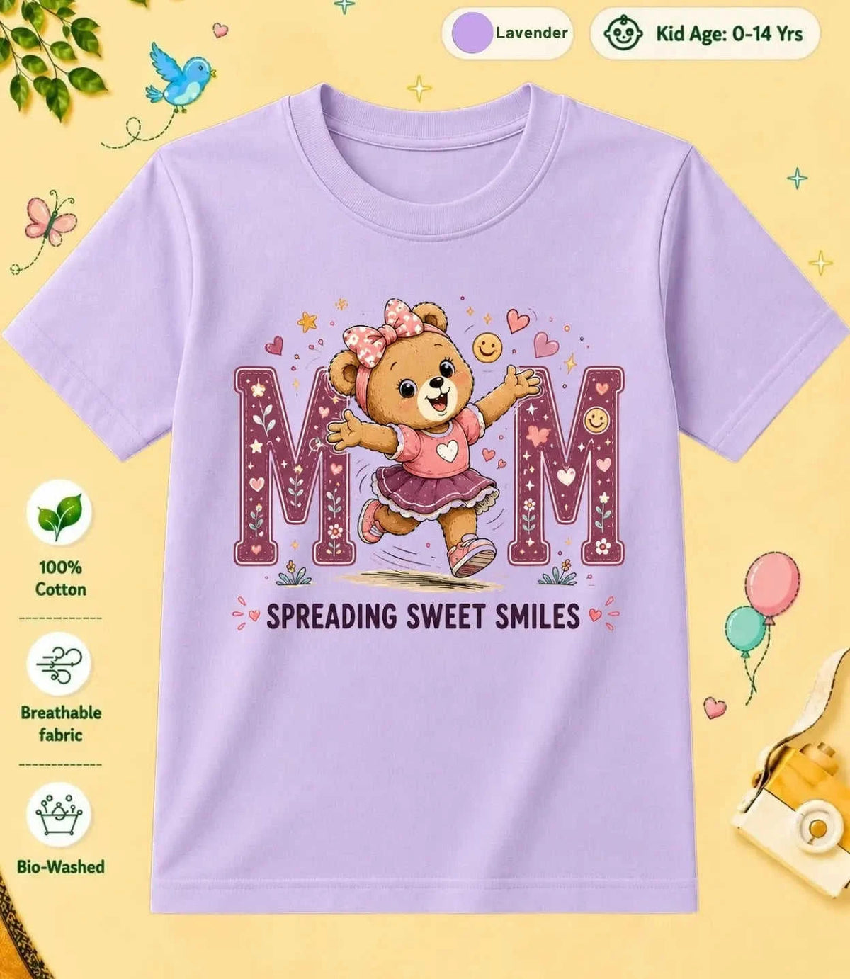 Mom & Dad's Favorite kids Cotton Tee Swiftsoul