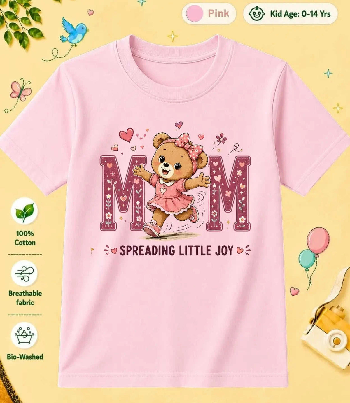Mom & Dad's Favorite kids Cotton Tee Swiftsoul